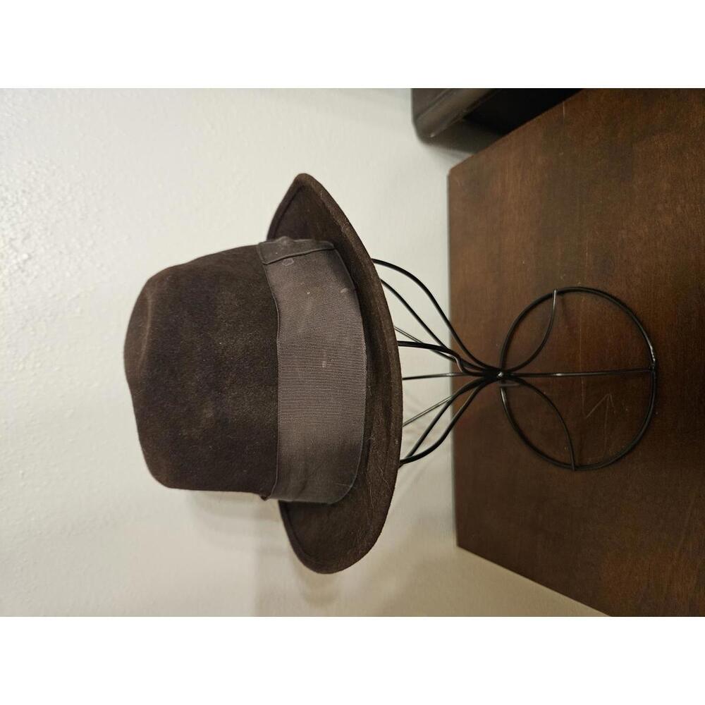 Vintage Dark Brown Fedora Hat